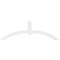 Ekena Millwork Archdale Architectural Grade PVC Gable Bracket, 108"W x 36"H x 6"D x 6"F, 8/12 Pitch GBP108X36X0606ARC00 - alternate 3